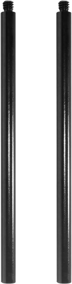 Beugelverlengstangen 1/4 inch-20 binnendraad naar buitendraad, metalen statiefverlenging voor DSLR, 150 mm, 2 stuks