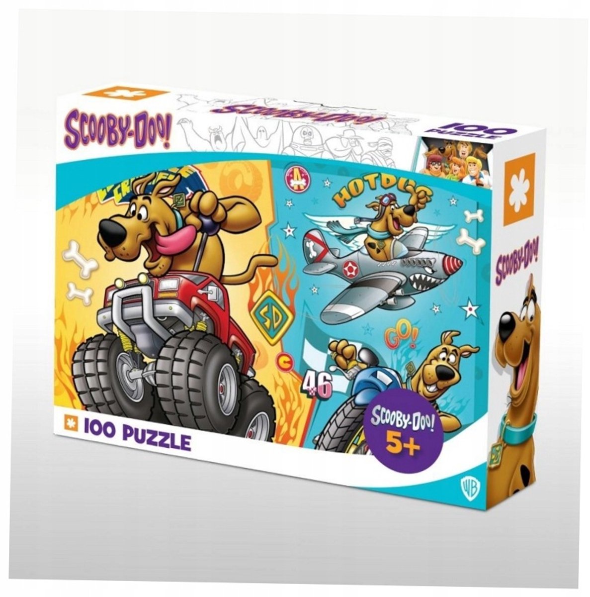 Merkloos Puzzel 100 Stukjes - Avontuurlijke Scooby-Doo Scene