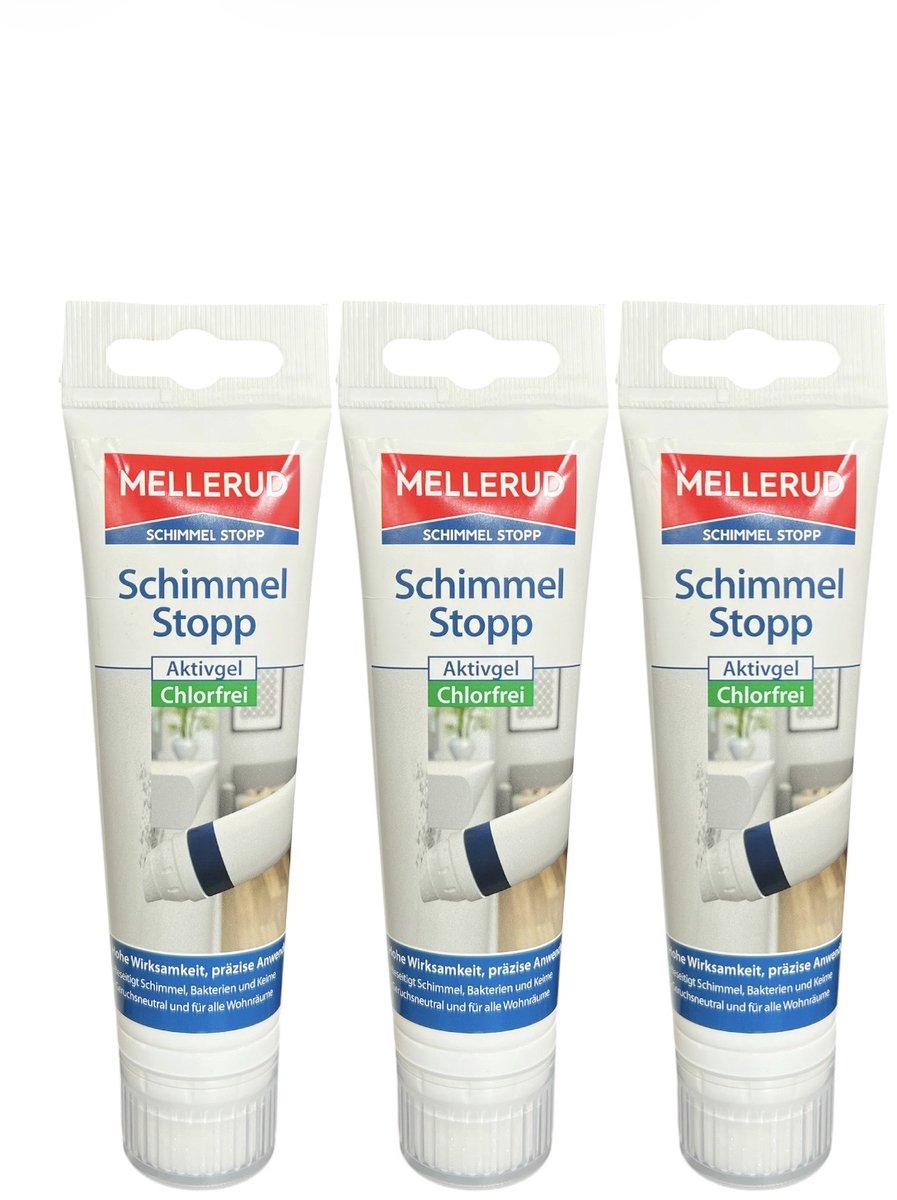 3 Stuks Mellerud Schimmel Stop Bijwerkverf 90ml