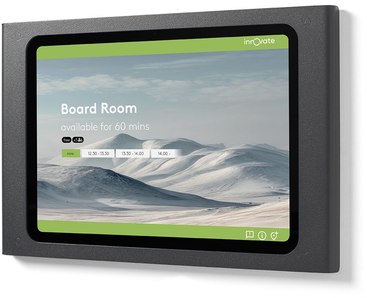 Tabdoq Premium Muurbeugel Voor Samsung Galaxy TAB A11+ 11-inch | Veilige Metalen Behuizing | Tablethouder Portret & Landschap | Voor Smart Home & Zakelijk, zwart