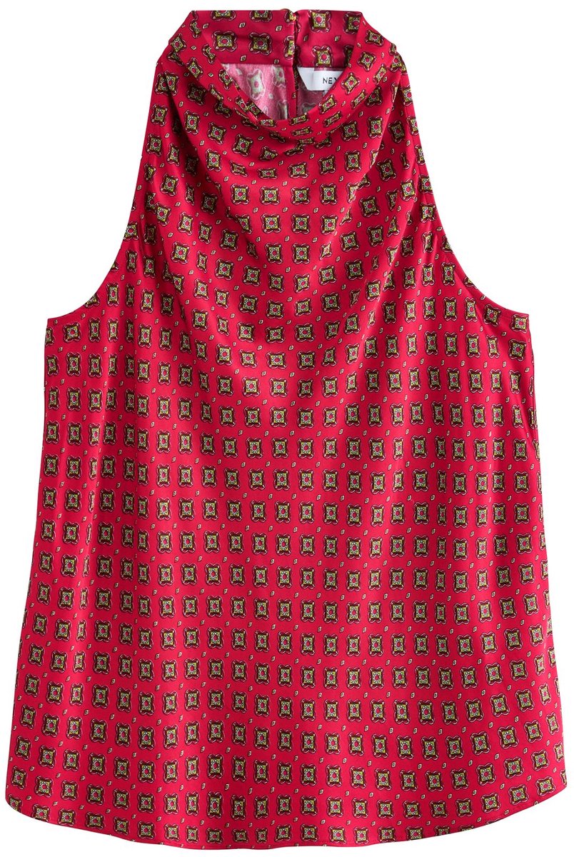Next - Dames - Satijnen haltertop - Rood