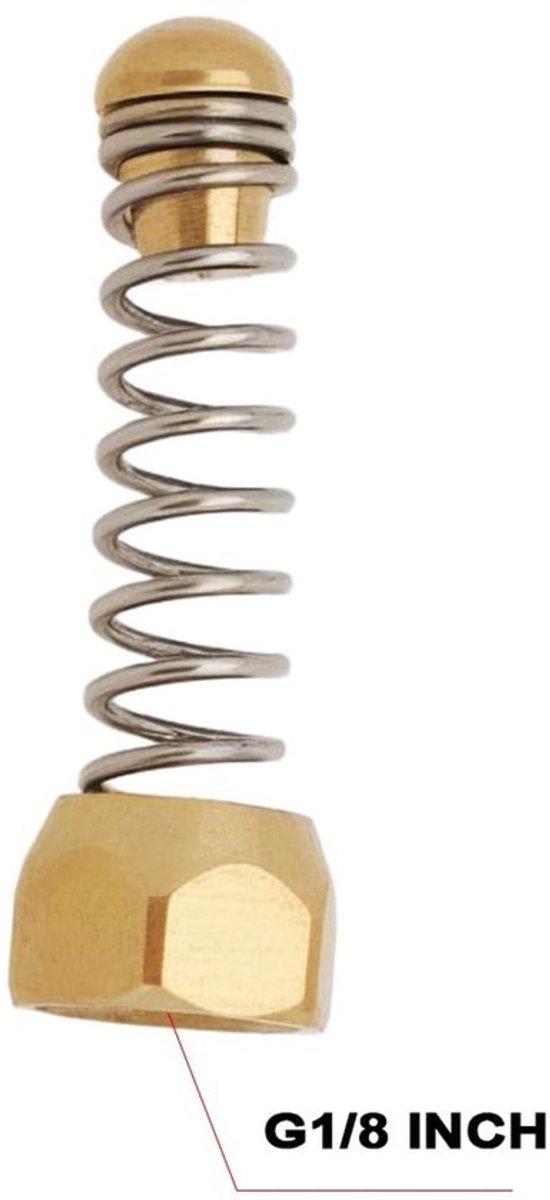 Dailygoody - Hogedruk Nozzle - Spiraal Lente Nozzle - G1/8 Inch - Compatibel met