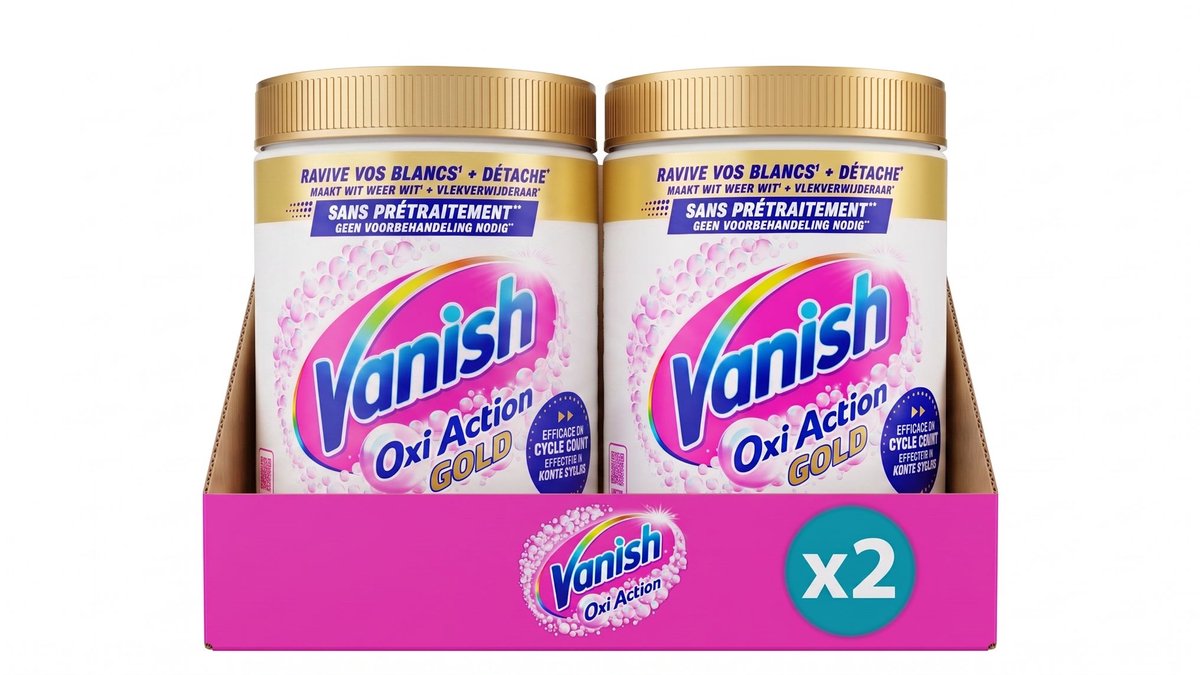 Vanish Oxi Action Vlekverwijderaar Poeder - Witte Was - 940g