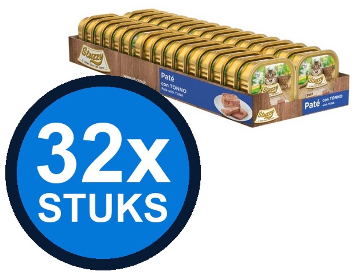32x Stuzzy - Kat Paté Tonijn - Kattenvoer Natvoer - 100g