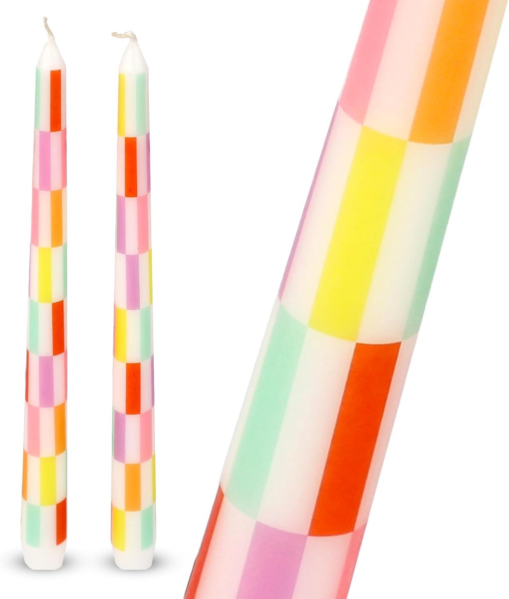 Kaars - Set van 2 - 23 cm - Was