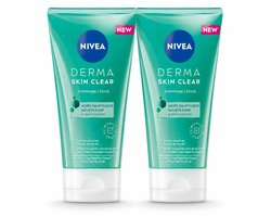 2 x NIVEA - Gezichtsscrub - DERMA Huidzuiver - Voor onzuivere huid - Met Salicylzuur (AHA) &…