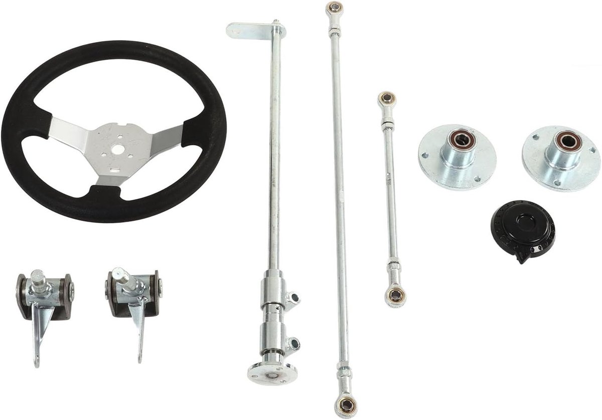 Go Kart Stunt Kit met Stuurwiel en Accessoires voor 100cc, 125cc, 140cc en 150cc Quads - Duurzame Metalen Onderdelen