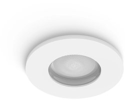 Philips Hue Xamento - LED inbouwspot - badkamerverlichting - GU10 fitting - bevat 1 inbouwspot incl. lamp - aanpasbaar wit en gekleurd licht - wit - IP44: spatwaterdicht - Ø 930mm - slimme verlichting