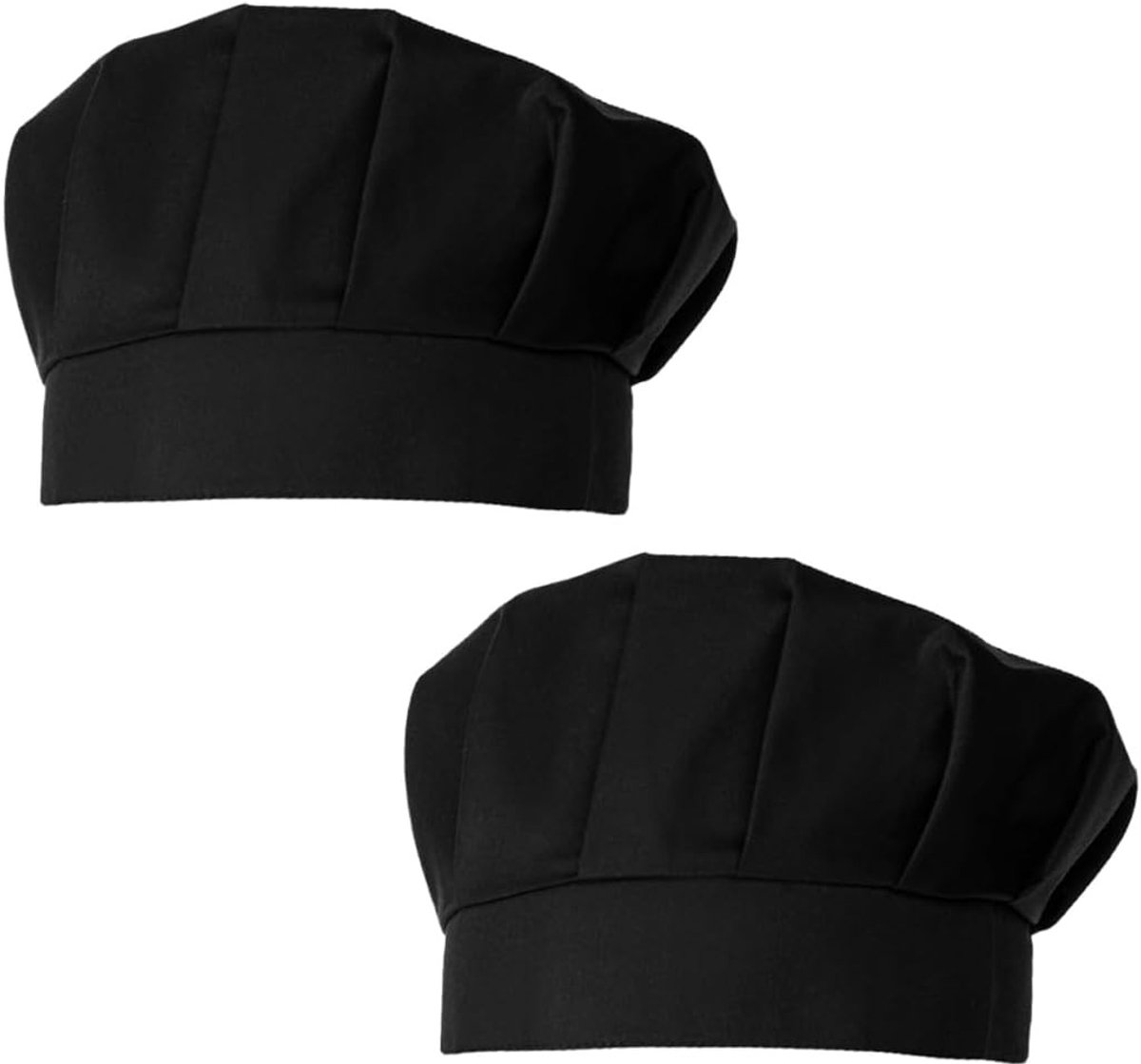 Kookmuts Set van 2 - Verstelbare Herbruikbare Haarnet voor Koks, Keuken en Restaurants (Zwart)