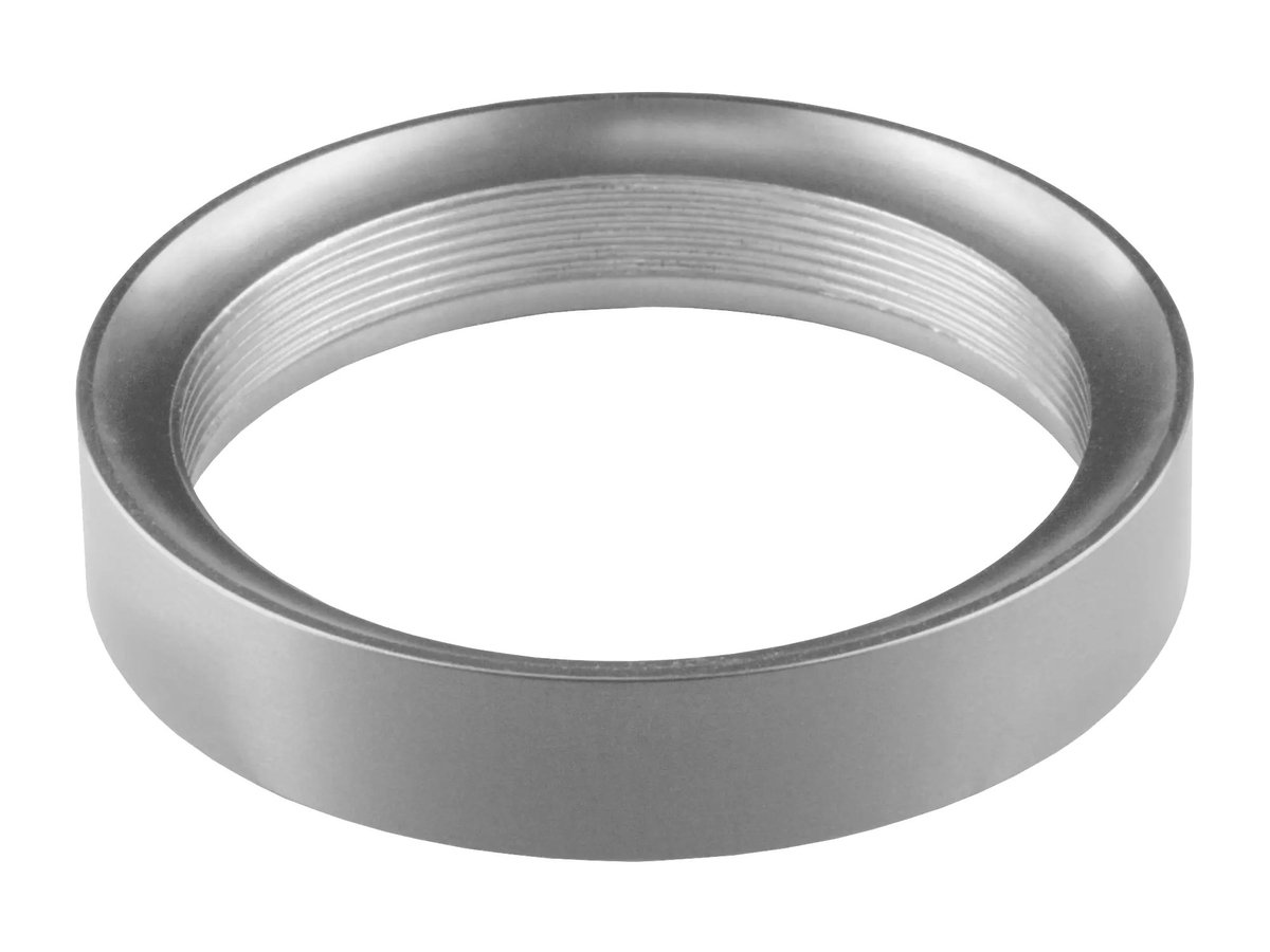 Oonah decoratieve ring in aluminium, diameter 65 mm, kleur aluminium, onderdeel van de Fantasia Deco-collectie