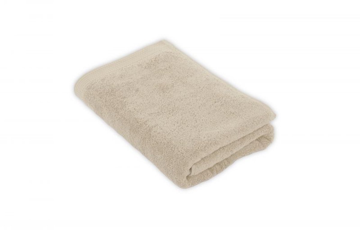 Tiseco Home Studio - Badlaken DELUX - 100% katoen - 550 g/m² - 70x140 cm, zand
