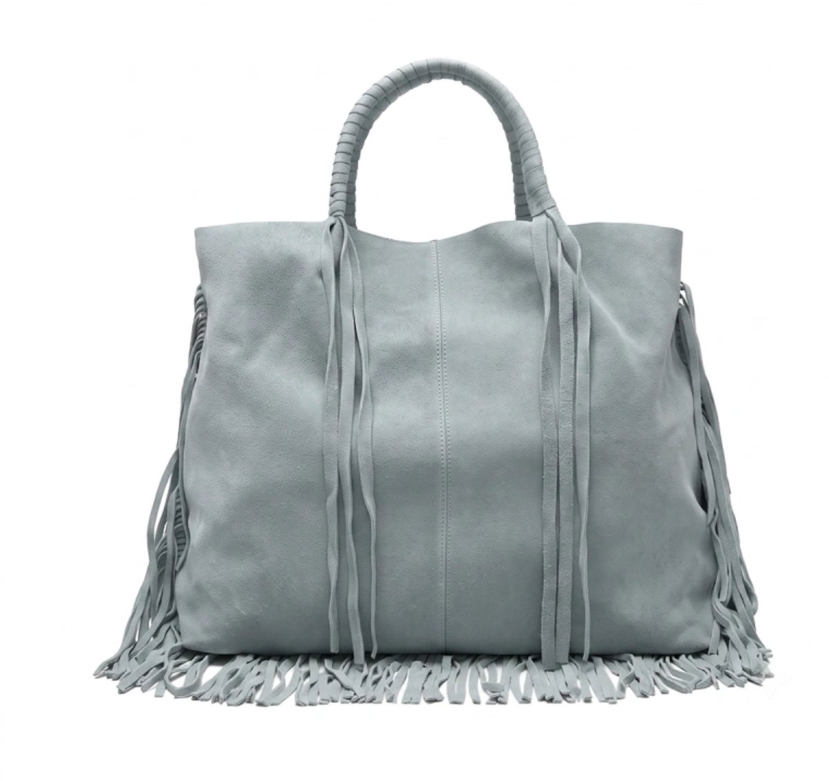 Stuff Maker Suede Shopper in Blauw