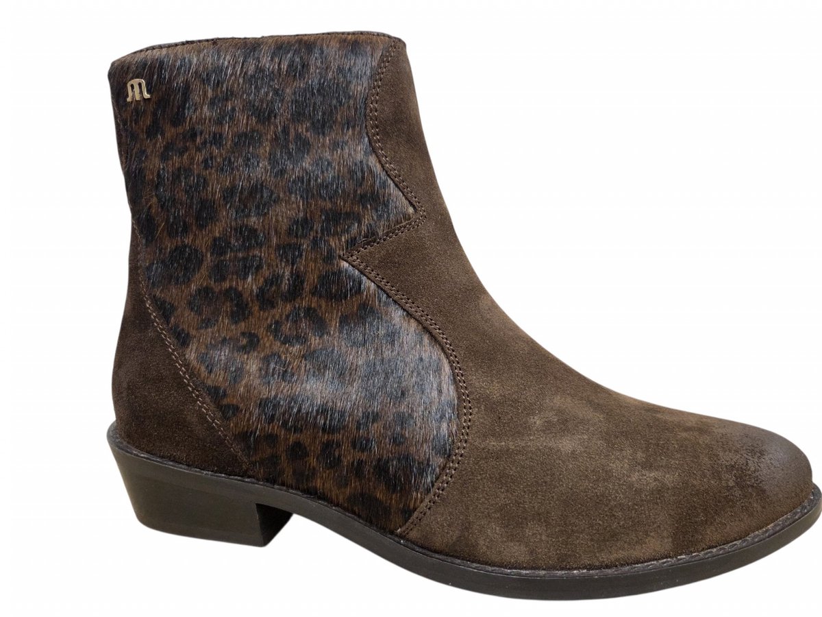 Maruti Gavi Suede Hairon DBrown DN1 Enkellaarzen Bruin Suede Dames - Bruin - 42