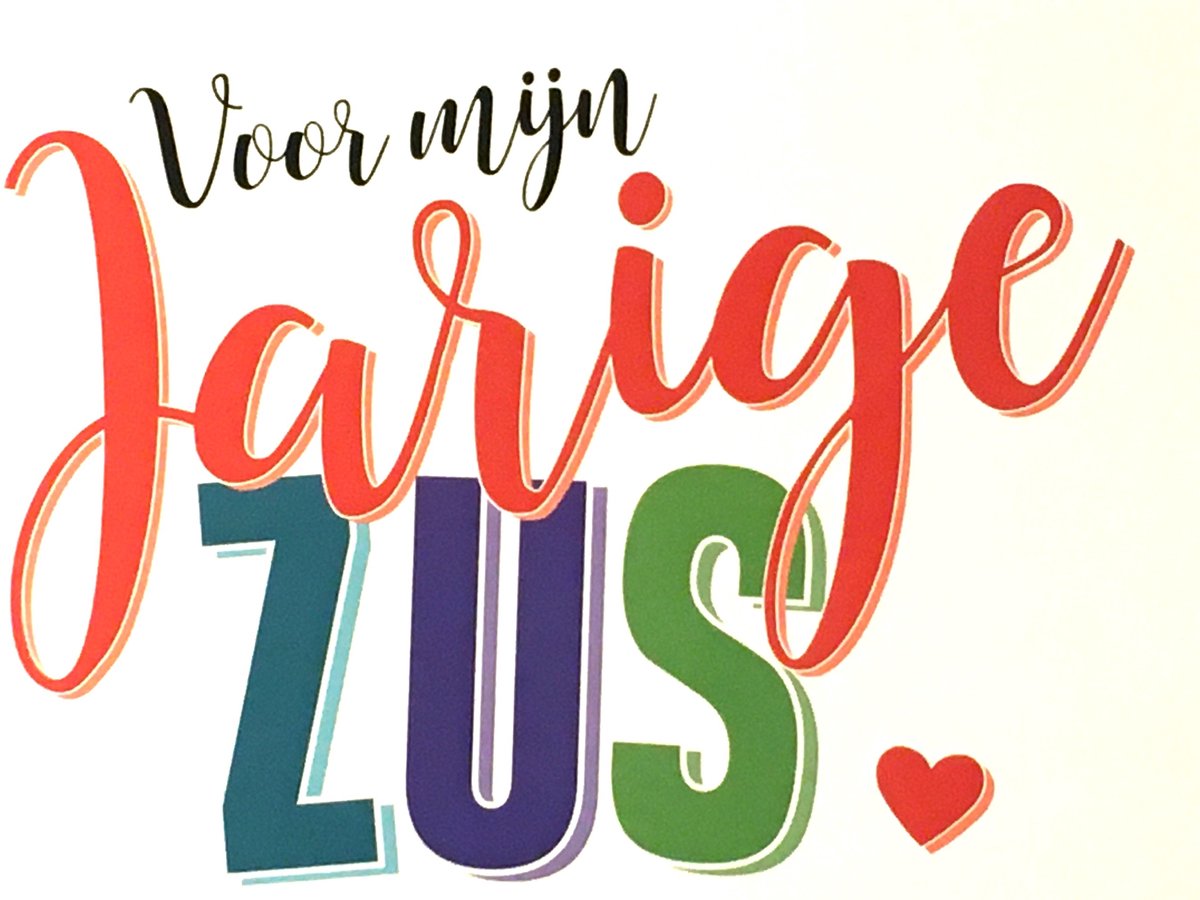 Luxe Wenskaart Verjaardag Zus - Verjaardagskaart - Wenskaarten - Jarigkaart - Jarig - Zus - Schwester - Sœur- Sister - Serie EyeCandy - Artige - Kaart - 1 Stuks - In Folie - Gratis Verzonden - 14,5x10.5cm