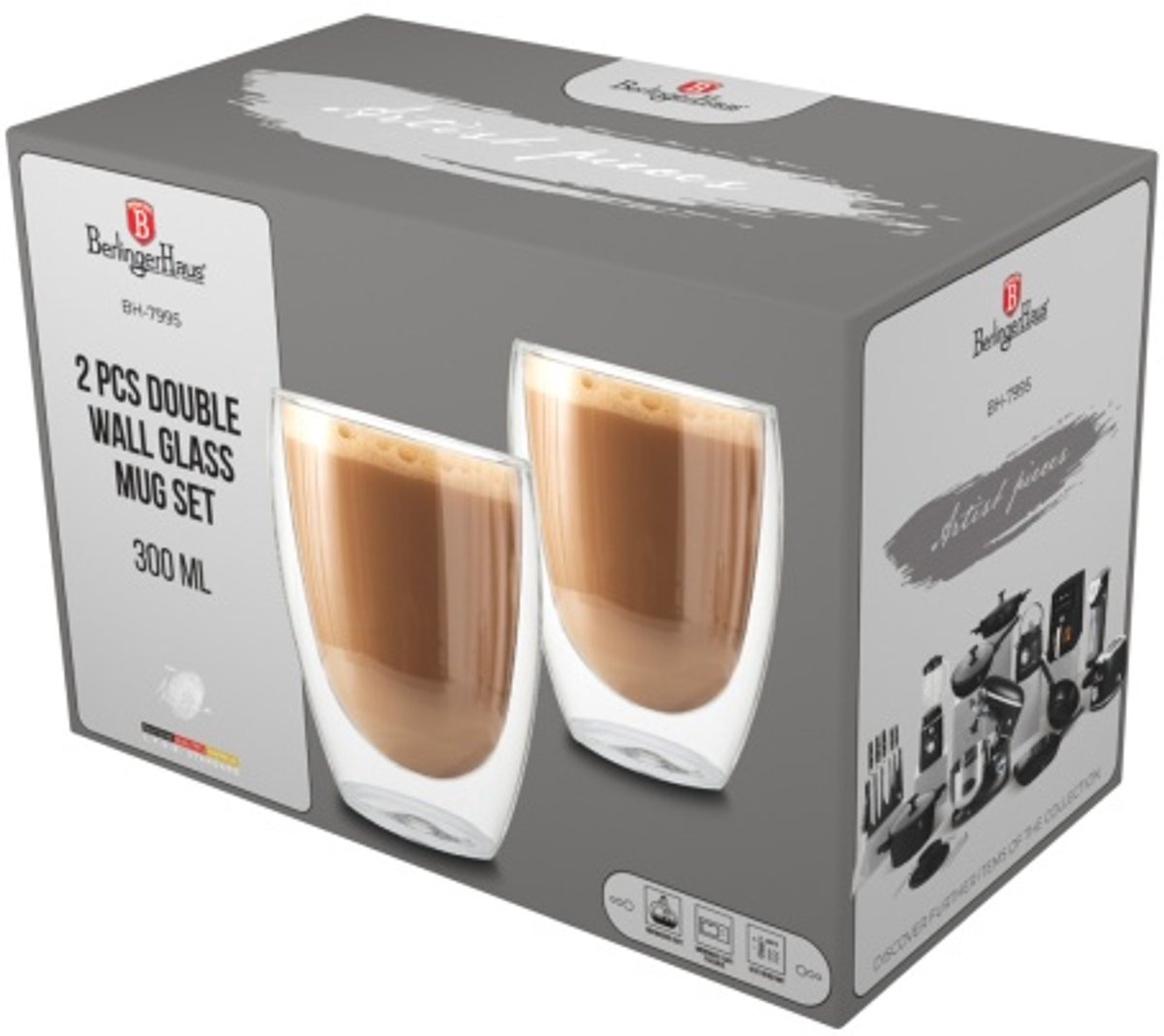 Espressoglazen, set van 2 stuks