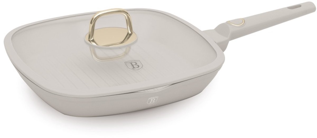 Grillpan met titaniumlaag en deksel, 28 cm, Sahara Collection