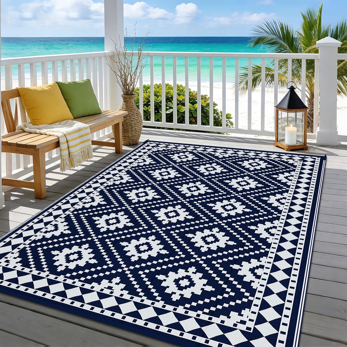 Vloerkleed - 180 x 270 cm - Polypropeen - Binnen en Buiten