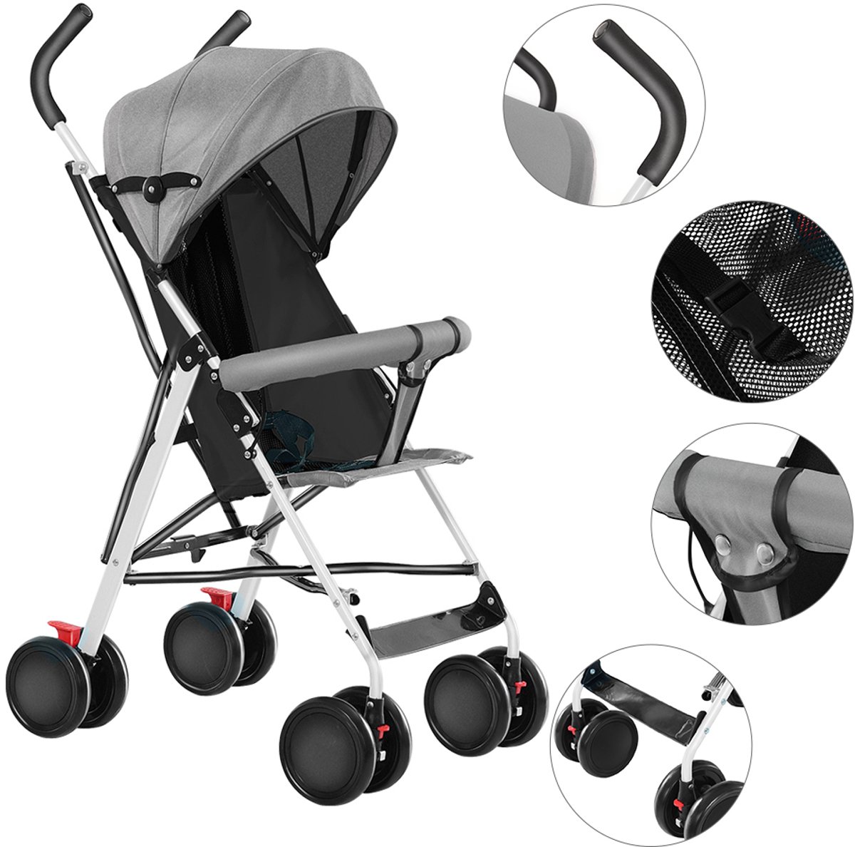 PIPIPOXER Opvouwbare kinderwagen