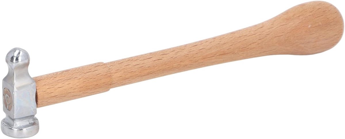 Hoogwaardige Ball Peen Hamer van Hoog Koolstofstaal met Houten Handvat voor Juweliers en Metaalbewerking, Dubbelzijdig Gebruik voor Precisiewerk en Planishing