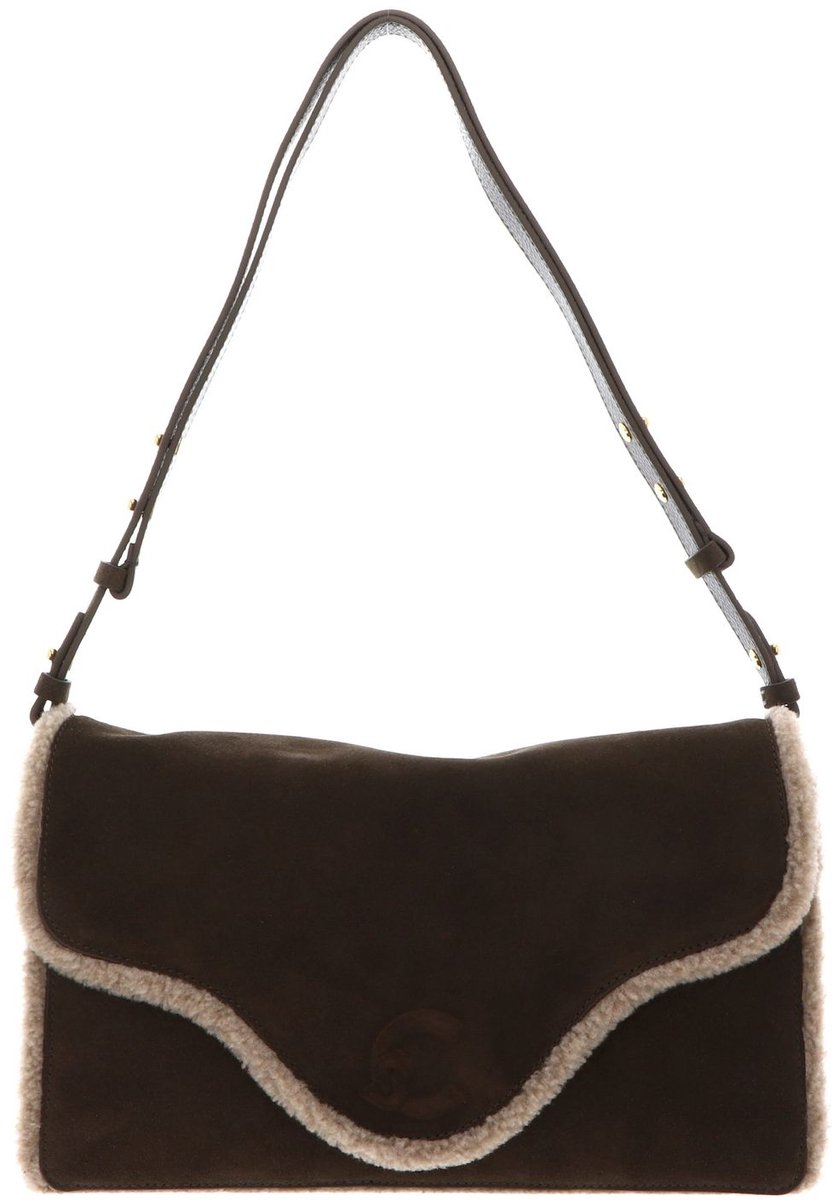 COCCINELLE schoudertas C-Me Sof. Su. Ec Shoulder Bag Fango / War. T / Fan donkergroen