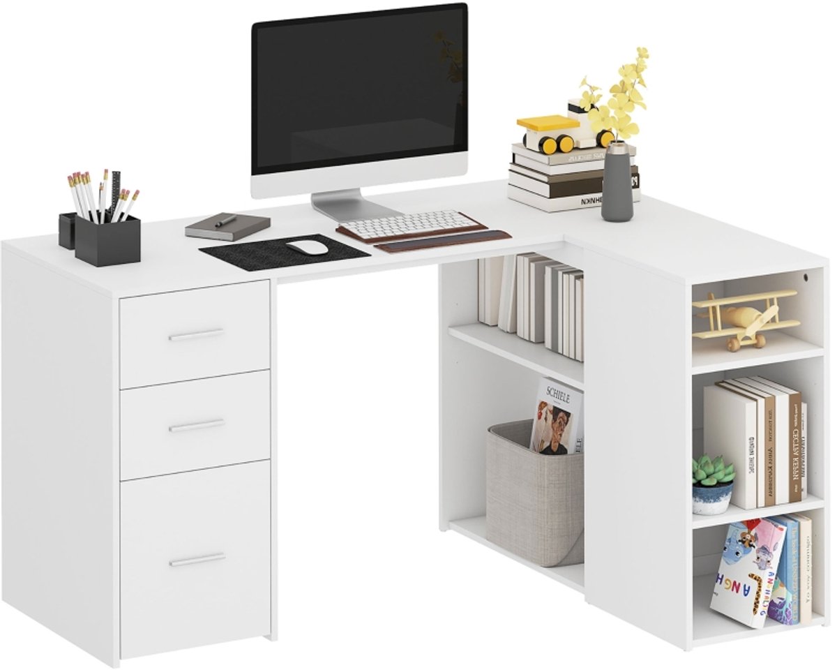 null Hoekbureau L-vormig Computerbureau - afbeelding 2
