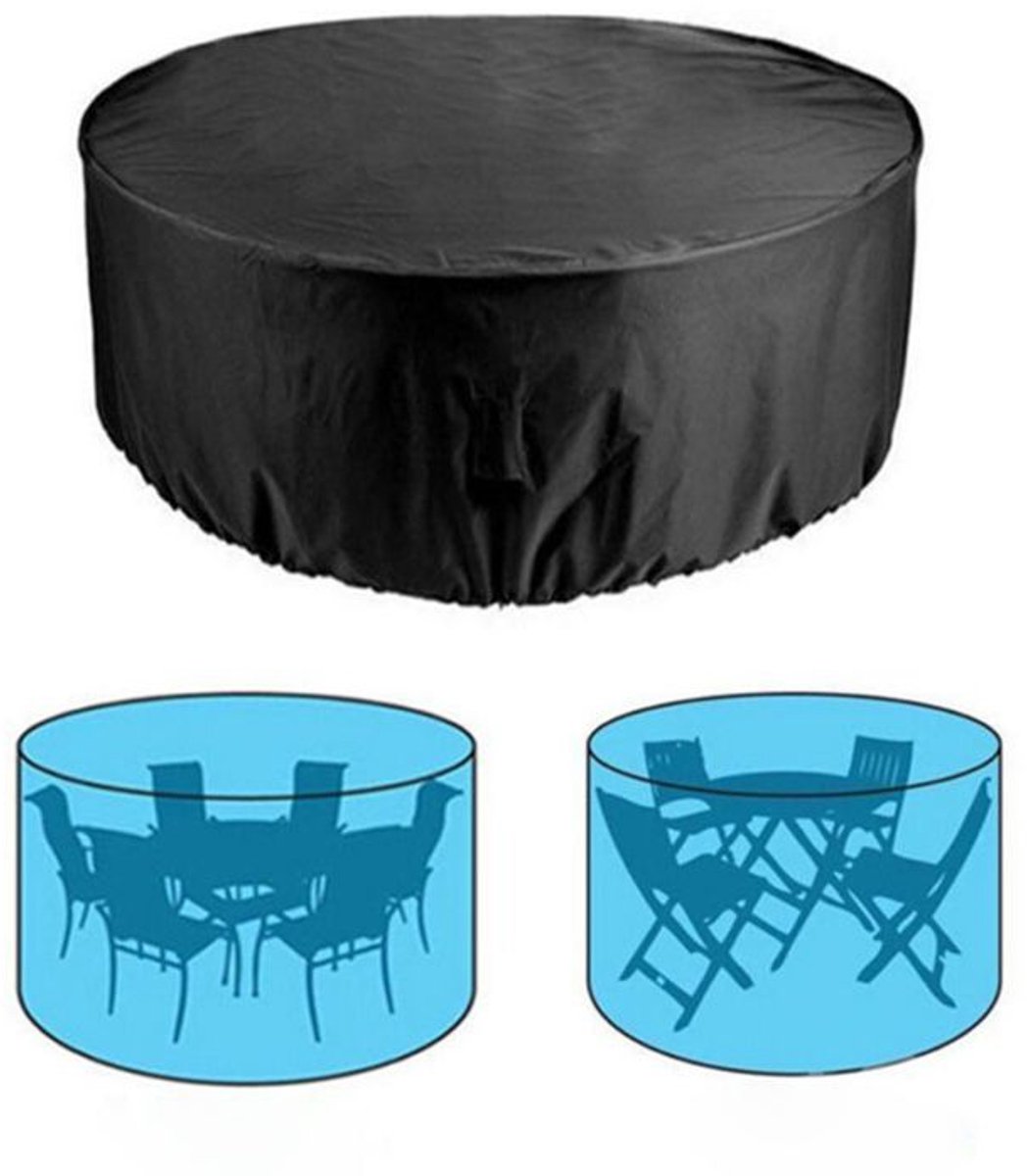 Ronde terrasmeubelhoes - Waterdicht, UV-bestendig/winddicht, 120x75 cm, voor buitentafels