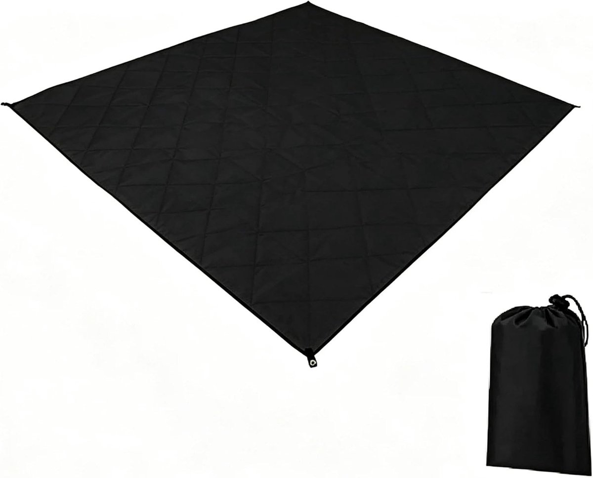 Ultralight Tarp en Vloermat voor Kamperen, Picknicken en Strand - Waterdicht en Duurzaam voor 1 tot 4 Personen