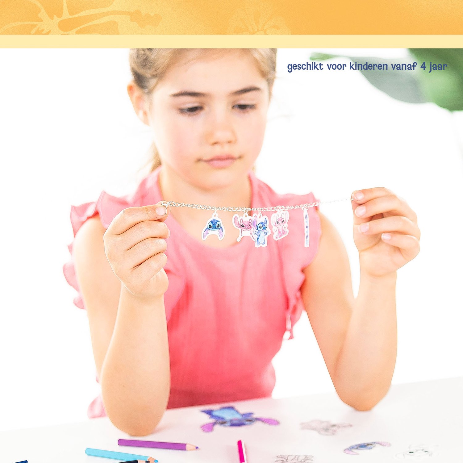 Disney Stitch 2-in-1 Knutselkoffer - Sieraden maken met krimpfolie - 4 stenen versieren - 8 kleuren steentjes - Speelgoed Kinderen - Knutselen - Voor meisjes en jongens - Vanaf 4 jaar - Totum — afbeelding 6