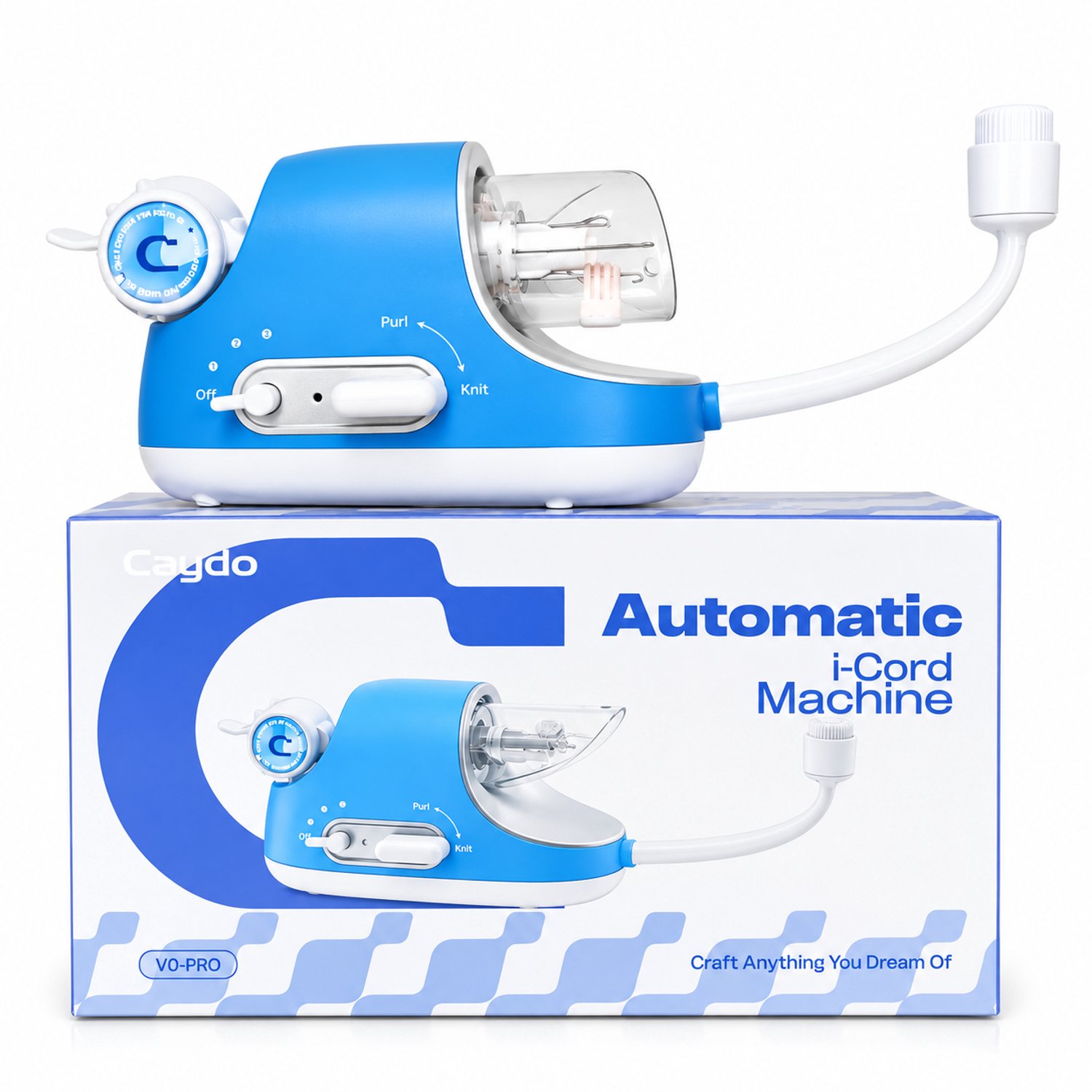 Caydo Elektrische Punnikmolen PRO – Blauw – Maak Zelf Namen & Decoraties – Snel Punniken voor Beginners & Creatievelingen