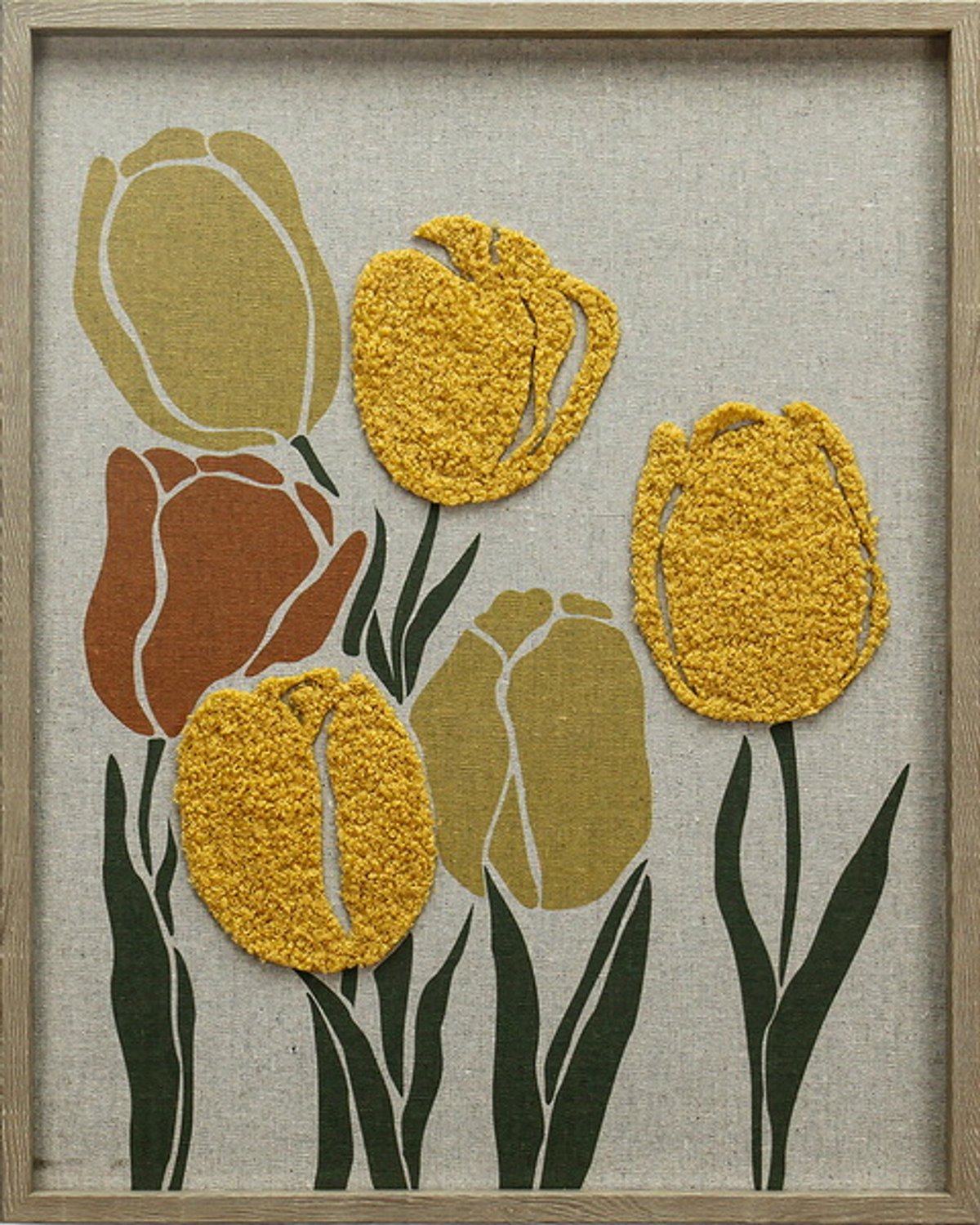 Schilderij 3D bloemen 40x50cm