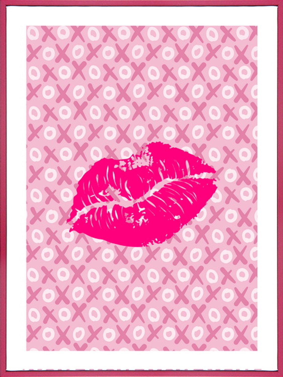Poster in frame kisses 30x40cm