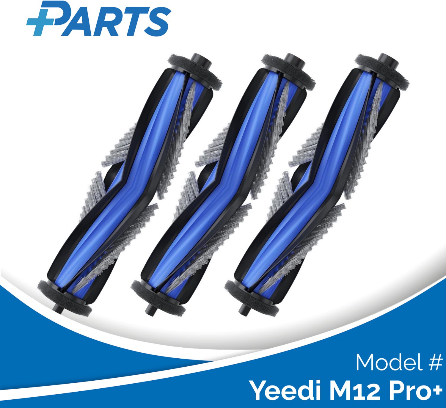 Plus.Parts Yeedi M12 Pro+ Borstels (3 Stuks, Plus.Parts® alternatief voor DMB010027) Overig
