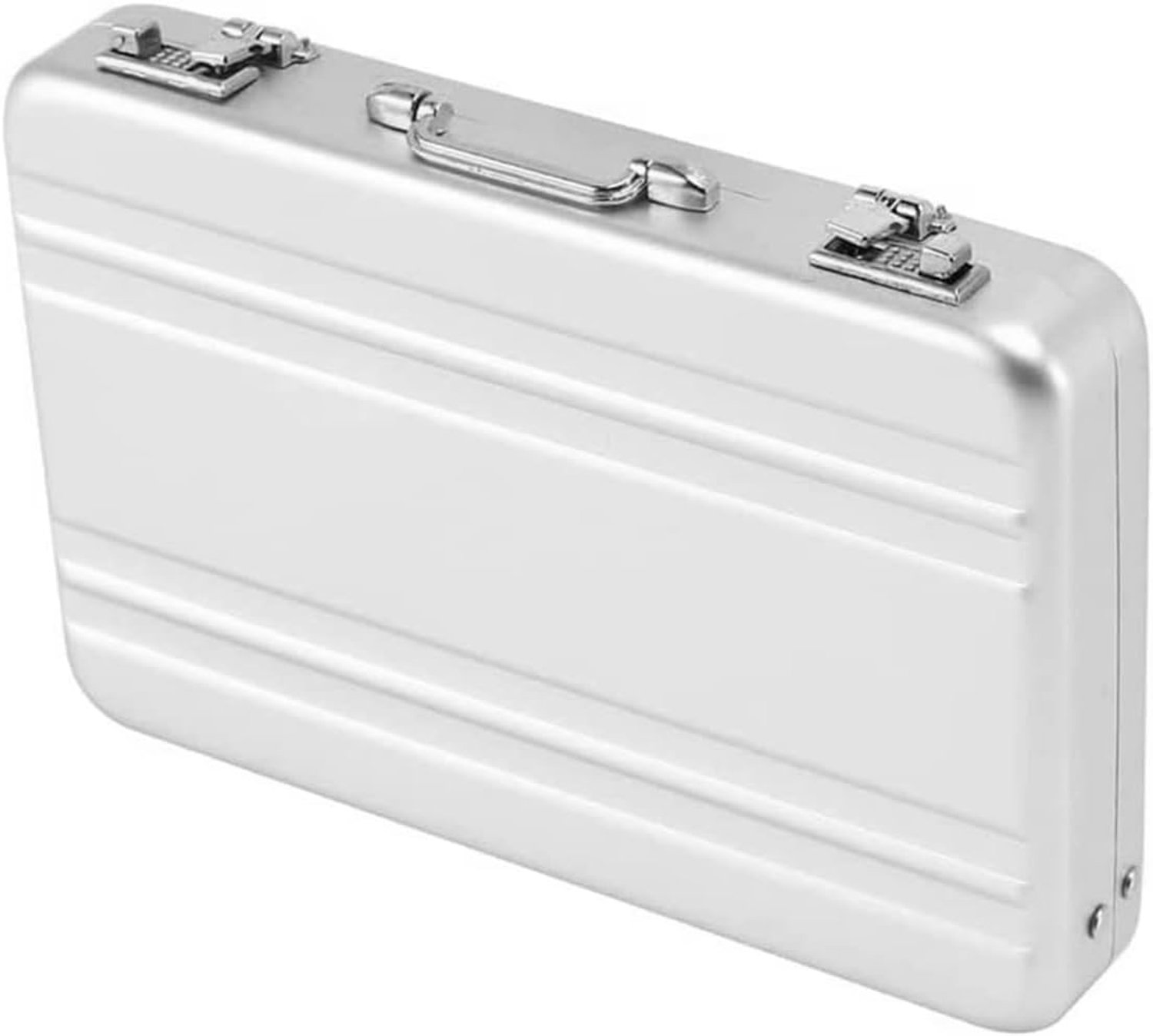 Mini aluminium aktetas - 20x10x5 cm - geldgeschenk/voucherverpakking - elegante visitekaartjeshouder - Vemera