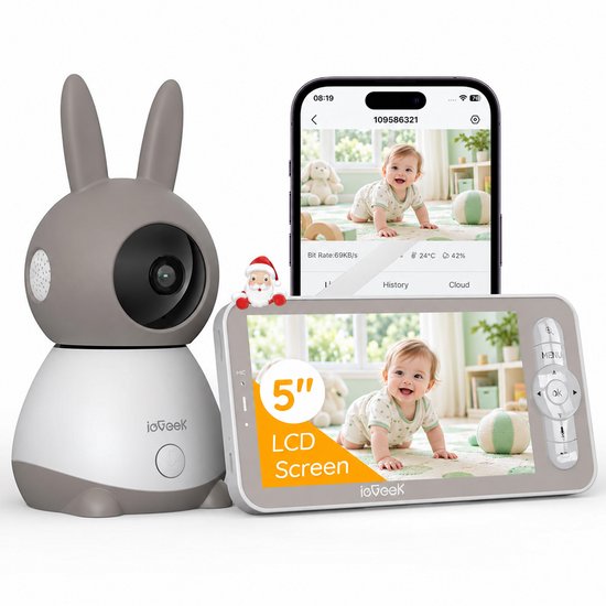 ieGeek Babyfoon met Camera 2K HD