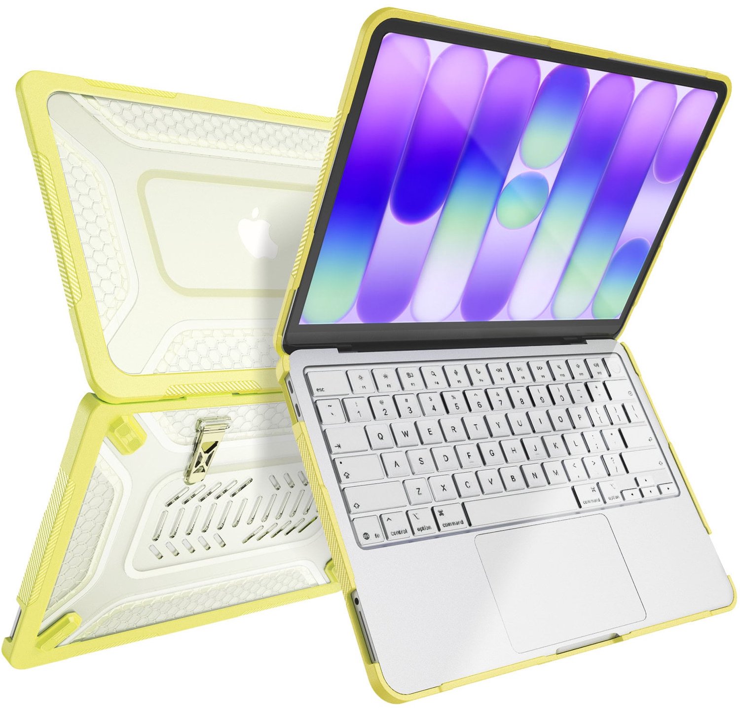Turtle Shift laptopcover - Geschikt voor MacBook Neo 13 inch 2026 A18 - Hardcase - Citrus Geel