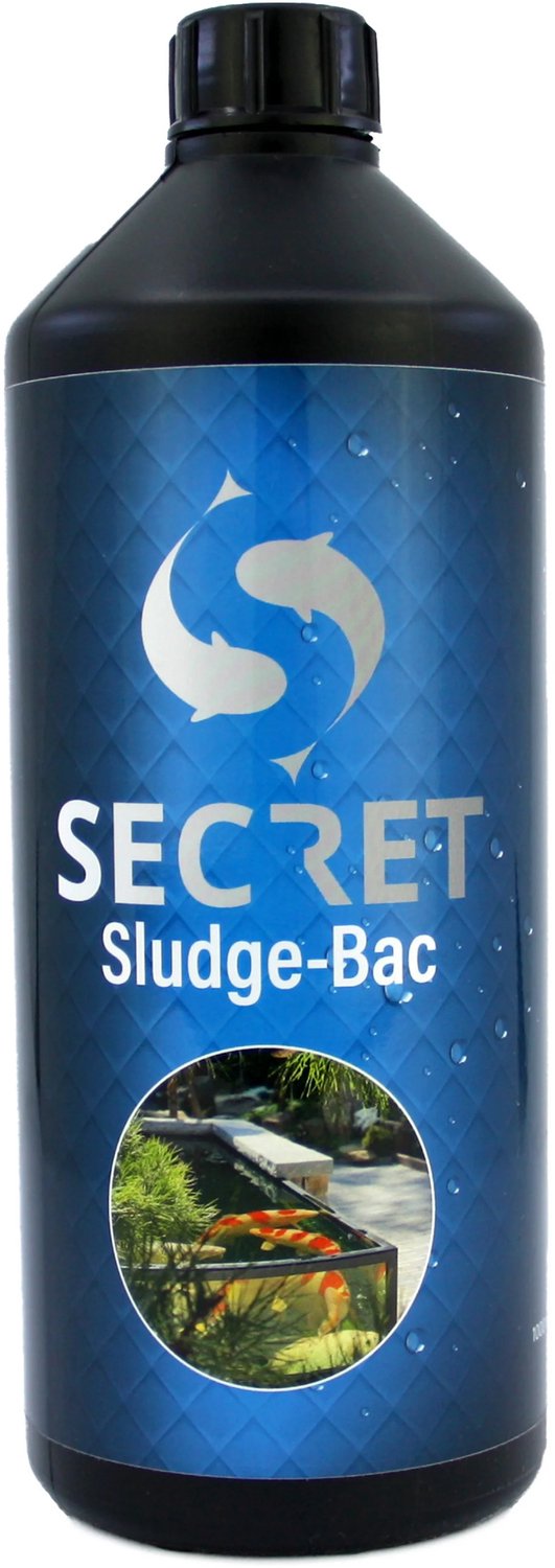 Secret Sludge-Bac 1000 ml - Vijverbacteriën tegen Slib - Biologische Slibafbraak - Bodemslib in de Vijver Voorkomen