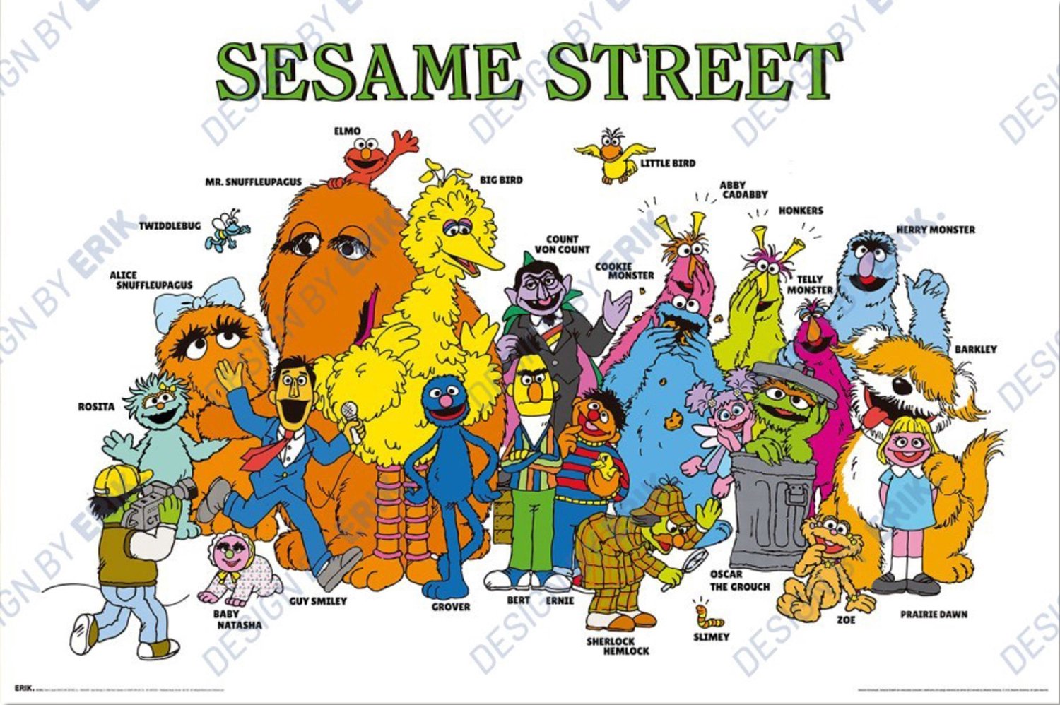 Grupo Erik Poster Sesame Street - Characters 91,5x61cm Divers