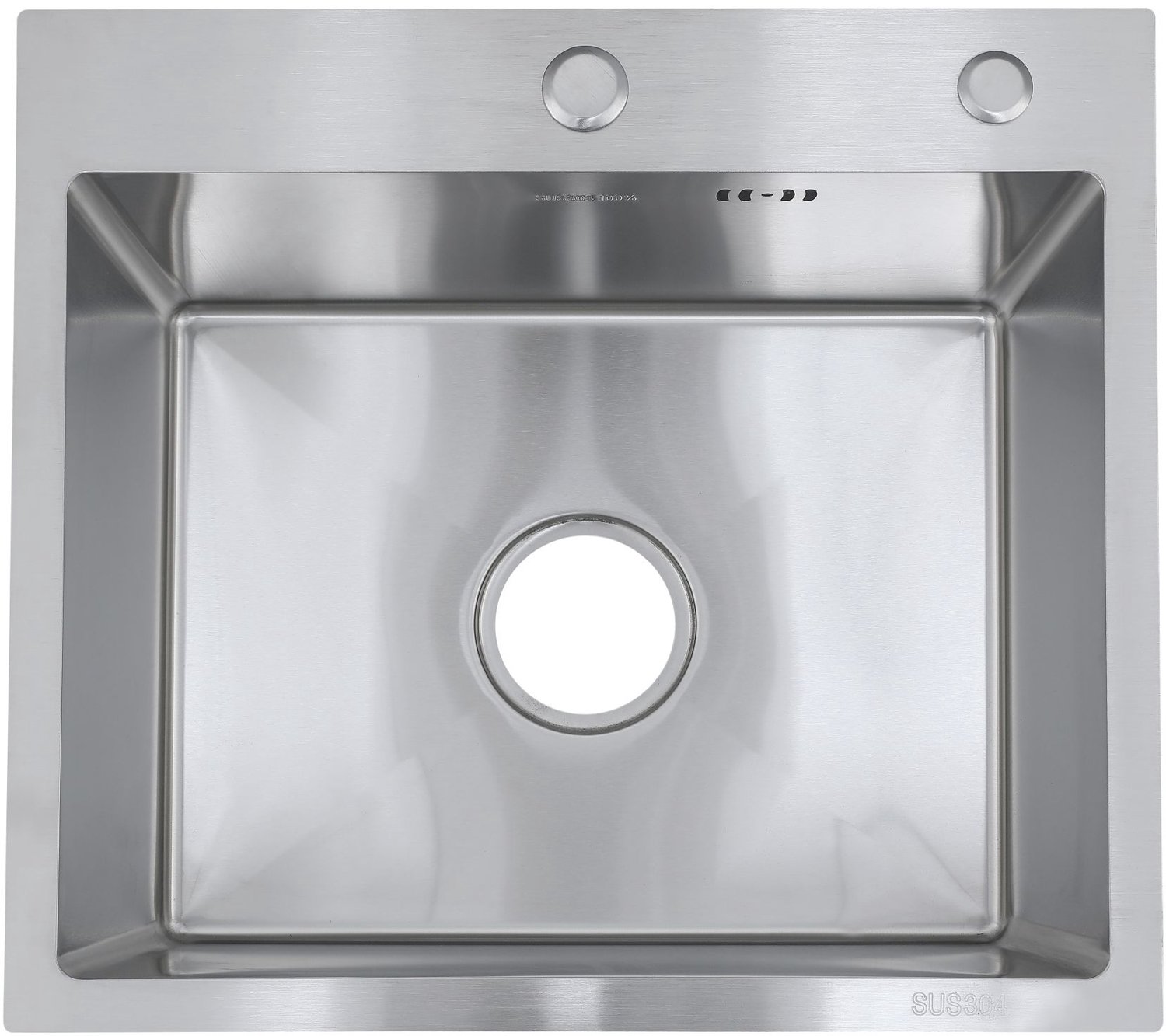 Faizee Home Future RVS Spoelbak Zilver 50x45x22 cm zonder Kraan