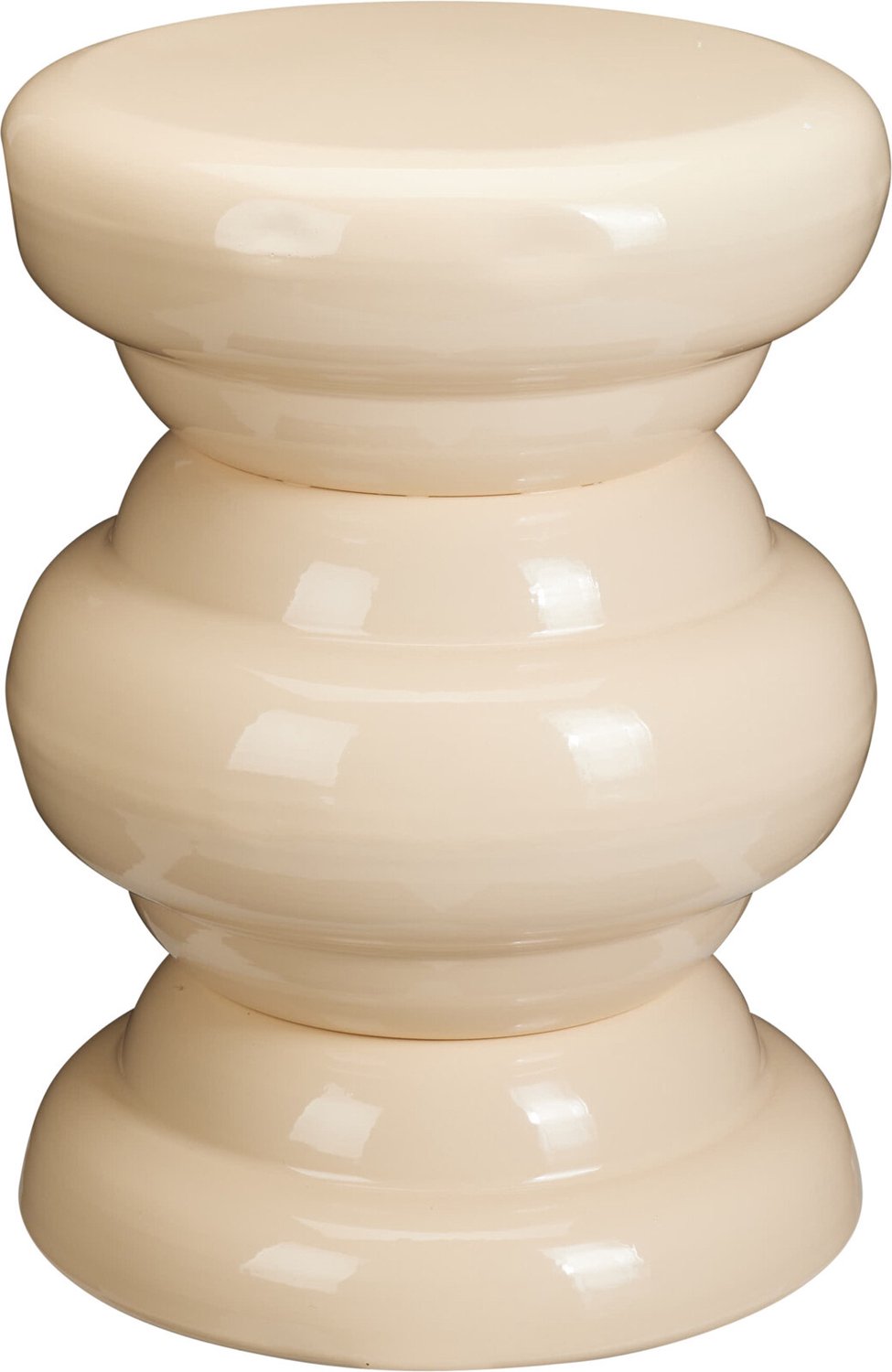 Home & Styling Collection Home Styling Collection - Bijzettafel - Metalen bijzettafel BORD, 41,5 cm Beige