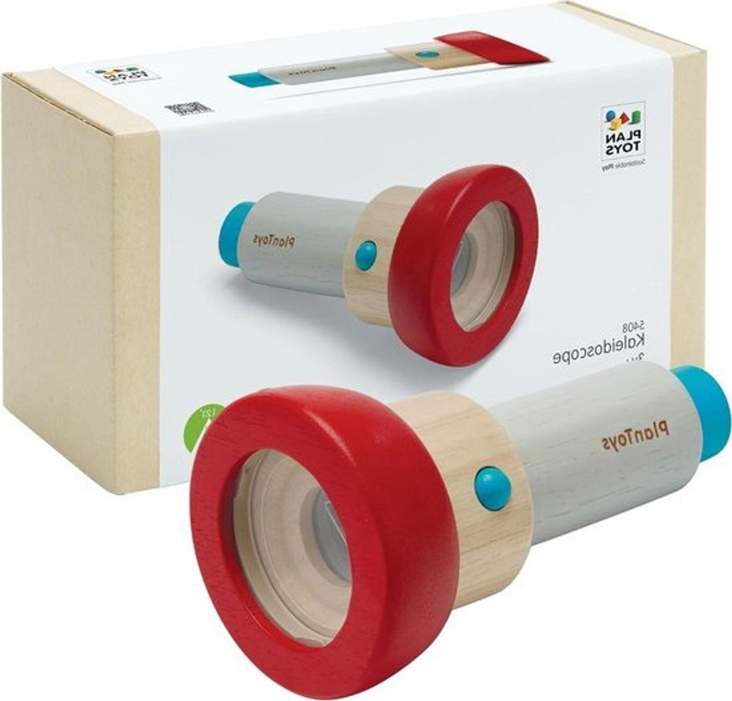 Houten caleidoscoop - Caleidoscoop voor kinderen - De wereld ontdekken - Zelf te personaliseren - 1 Aantal - Meerkleurig