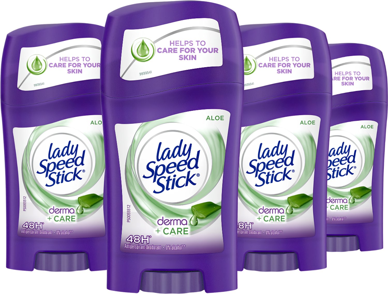 Lady Speed Stick Aloe Vera Derma+Care Deodorant Vrouw - Anti Transpirant Deodorant Stick - 4 x 40g
