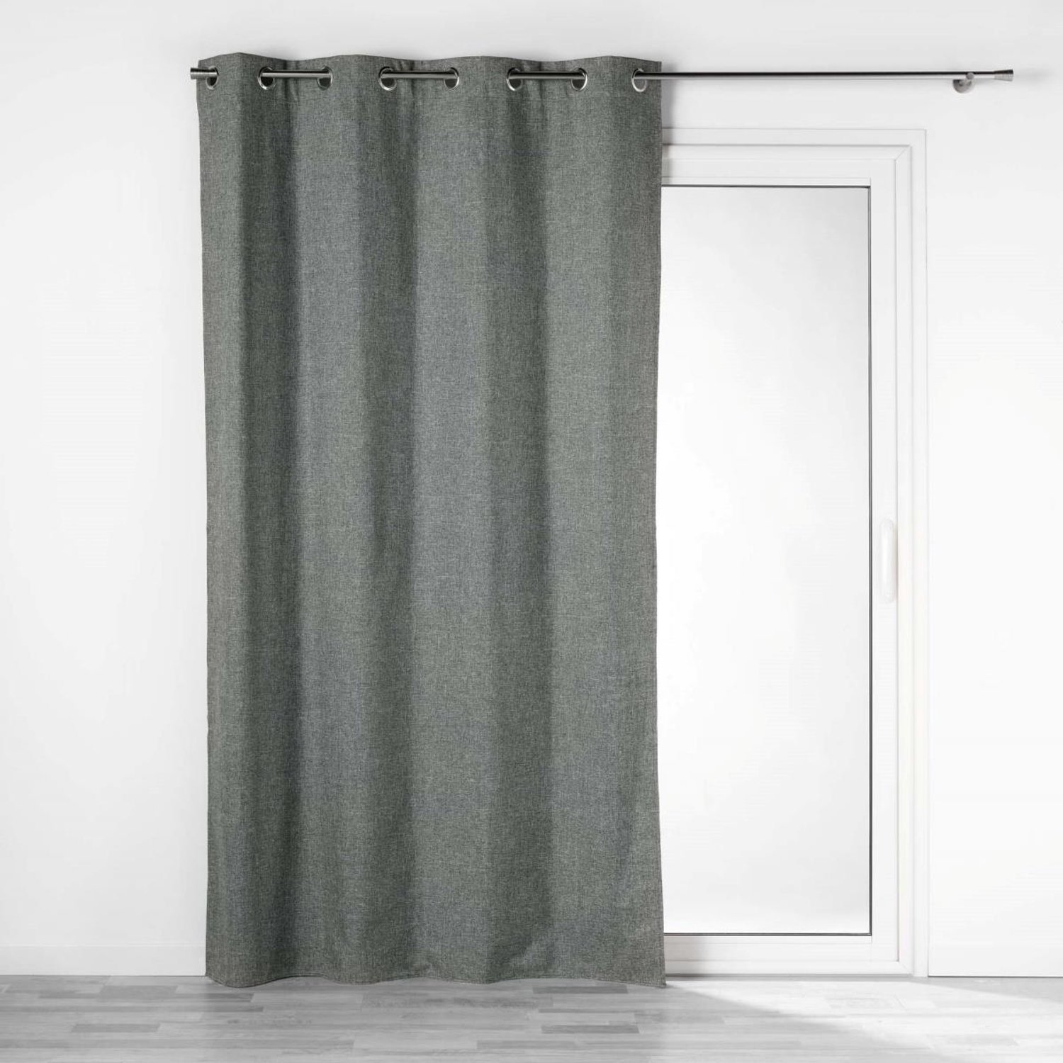 Douceur d'intérieur - Verduisteringsgordijn CHAMBRAY, met ringen, 140 x 260 cm
