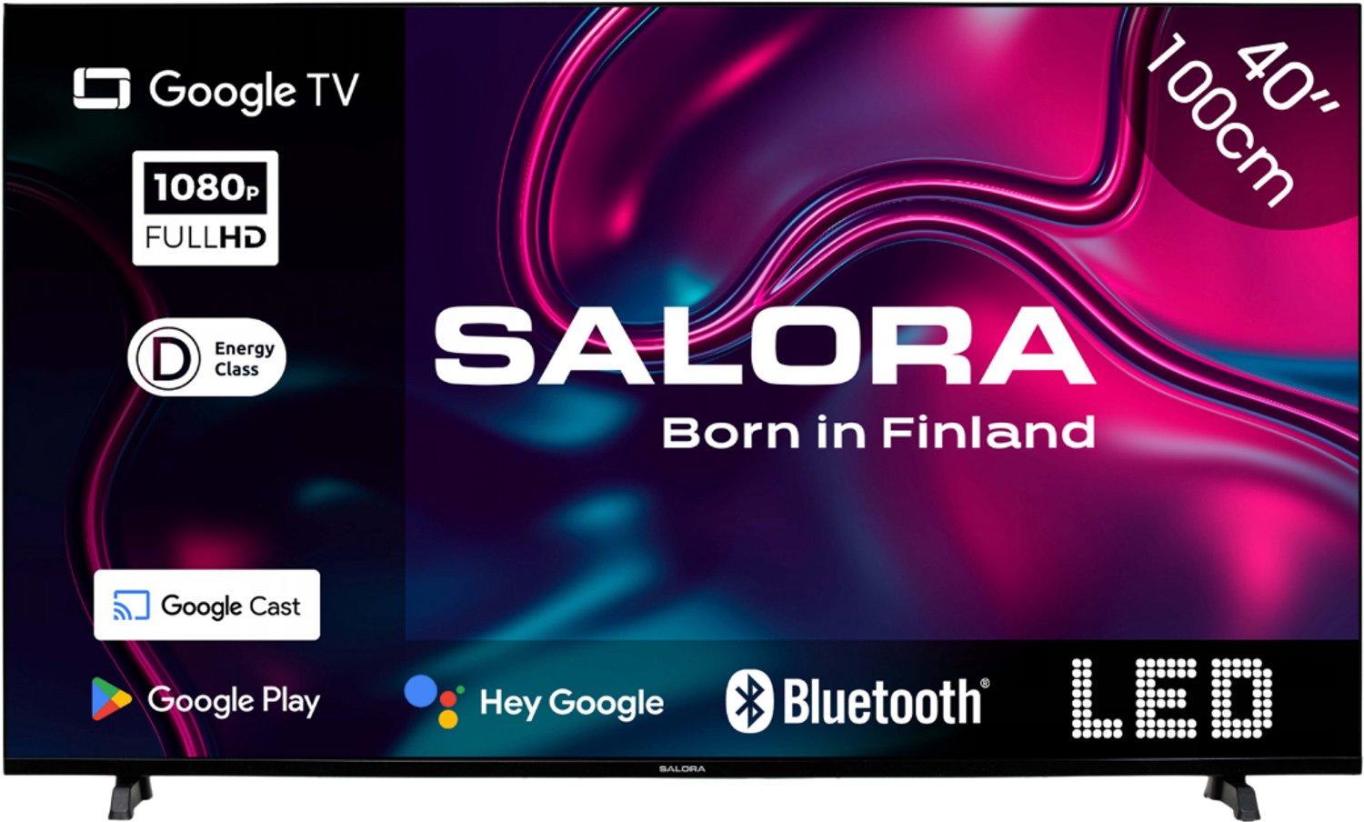 Salora 40GOOGLETV - Smart TV - 40 inch - Full HD - Google TV
