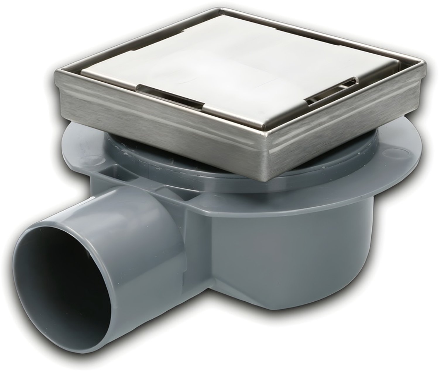 Drovan Vierkant RVS Glad rooster BASIS 100 mm Zilver