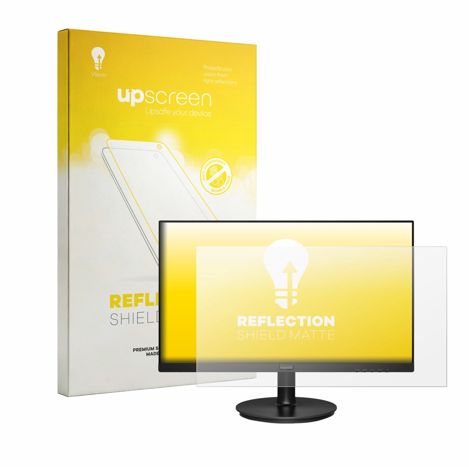 upscreen - Screenprotector voor Philips 221v8 - Folie Beschermfolie anti glare matte