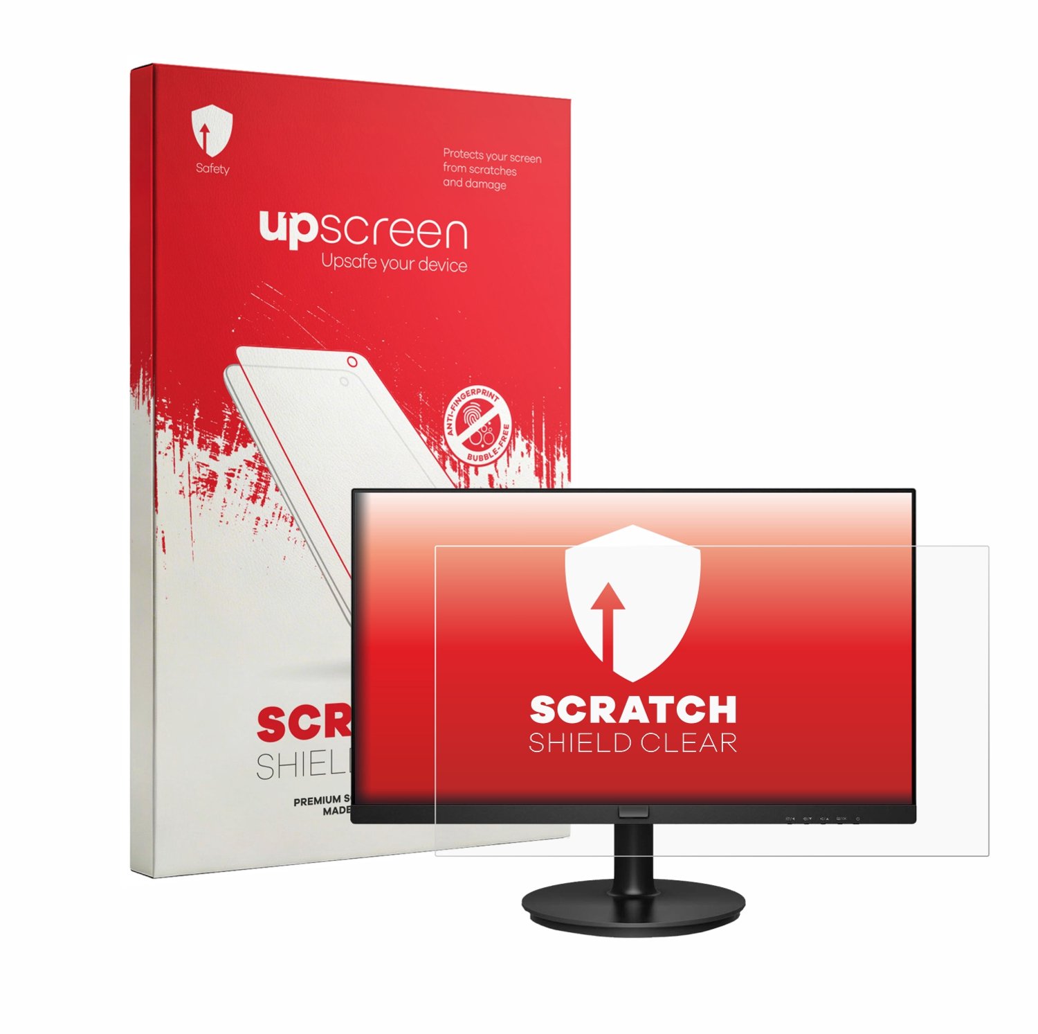 upscreen - Screenprotector voor Philips 221v8 - Folie Beschermfolie transparant