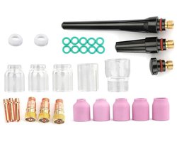 31-delige TIG-lasaccessoires TIG-toortsset voor /18/26 TIG-lastoorts