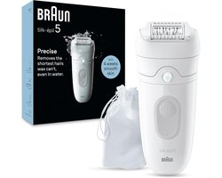 Braun Silk·épil 5 - Epilator Voor Eenvoudige Ontharing - Langdurig Gladde Huid - 5-011 - Wit/grijs