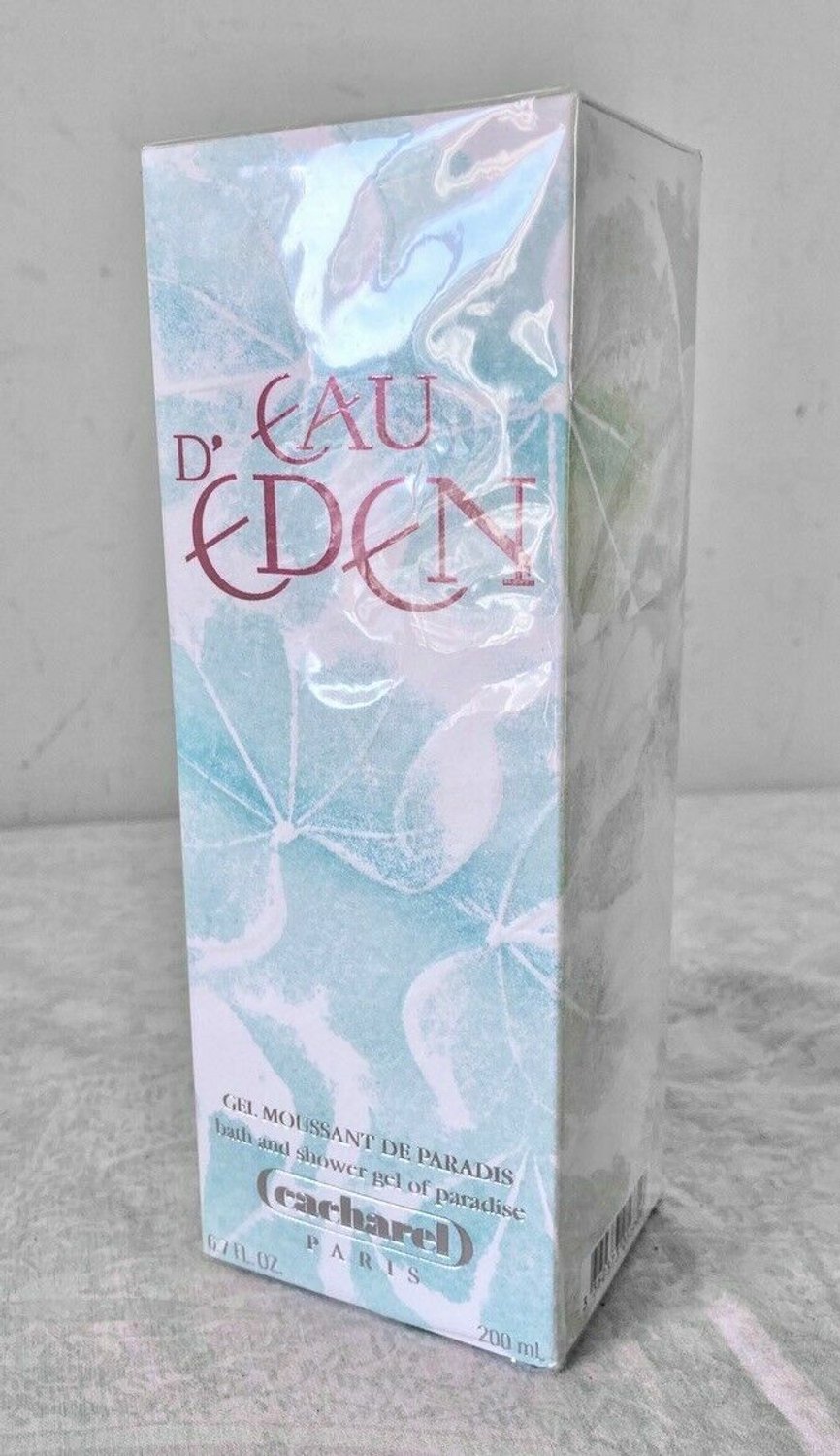 CACHAREL EAU D´EDEN perfumed Bath and Shower gel OF PARADISE 200 ml - Vintage