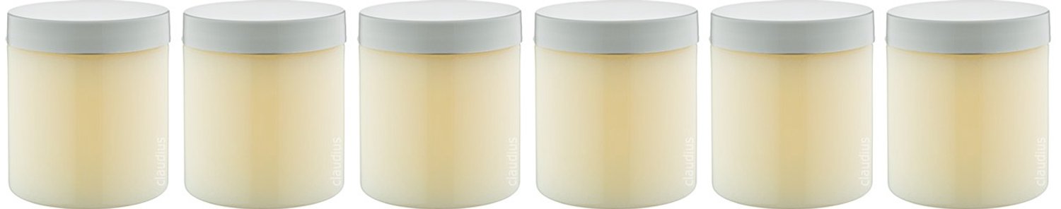 Claudius Luxe Verzorgende Bodyscrub-Gel Hamam 400 gram - Pot met witte deksel - set van 6 stuks - Hydraterende Lichaamsscrub - Body Scrub